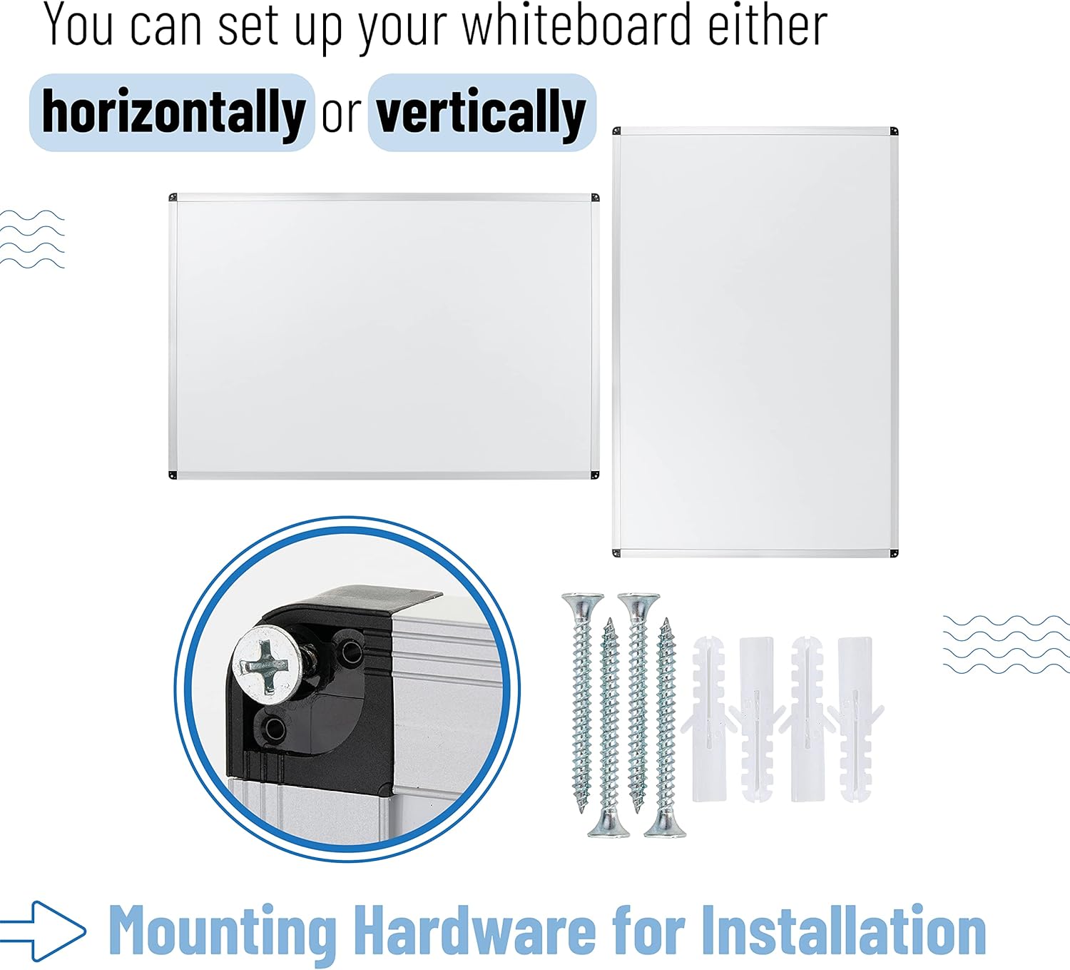 Mr. Pen- Magnetic Dry Erase Board, 24x36 Inches, White Board Dry Erase, Large White Board, Big White Board, Large Whiteboard for Wall, Large Magnetic Whiteboard, Large Dry Erase Board for Wall